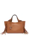 Tod's T Timeless Mini Leather Tote Bag In Brown