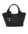 Tod's Micro Leather Handbag In Black