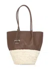 Tod's Shopping Bag With Long Handles And Woven Base