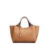 Tod's Mini Leather Shopping Bag In Brown