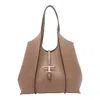 Tod's T Timeless Tote Bag In Brown