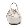 Tod's Mini Leather Bucket Bag In Beige