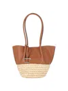 Tod's Brown Shopping Bag In Beige