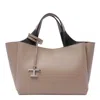 Tod's Medium Boston Tote Bag In Beige