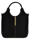 Tod's Black Shoulder Bag With Metal Bar With Logo In Leather Woman In Black