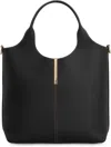 Tod's Black Shoulder Bag With Metal Bar With Logo In Leather Woman In Black