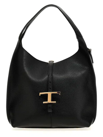 Tod's 't Timeless' Small Shoulder Bag In Black