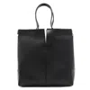 Tod's Di Bag Folio Small Embossed Leather Tote In Black