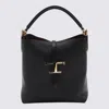 Tod's T-timeless Mini Leather Bucket In Black