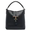 Tod's T-timeless Mini Leather Bucket In Black