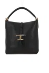 Tod's T Timeless Bucket Bag In Leather Mini In Black