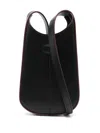Tod's Di Micro Calfskin Shoulder Bag In Black