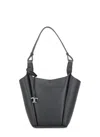 Tod's Api Textured-leather Tote In Black