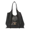 Tod's Women Medium T Timeless Shopping Bag In Black
