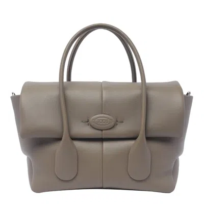Tod's Di Bag Reverse Leather Tods Bag In Grey