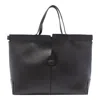 Tod's Medium Leather Tote Bag In Black