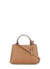 Tod's Micro Leather Shopping Bag In Brown