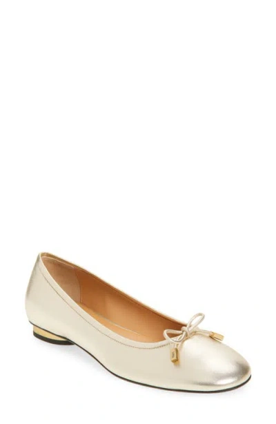 Tod's Ballerina Flat In Metallic