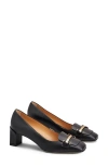 Tod's Barretta Block Heel Pump In Nero