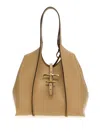 Tod's Beige Handbag With Logo-buckle Fastening