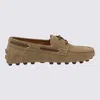 Tod's Beige Loafers In Multicolor