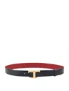 Tod's Leather Reversible Timeless Belt In Black