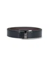 Tod's T Timeless Reversible Belt In Blue