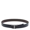Tod's Reversible Belt With Adjustable Length And Signature Buckle In Black