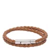 Tod's Men Mycolors Leather Bracelet In Brown