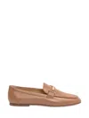 Tod's Brown Loafers With Logo Plaque In Brown