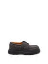 Tod's Brown Leather Loafers With Rounded Toe And Chunky Sole In Brown