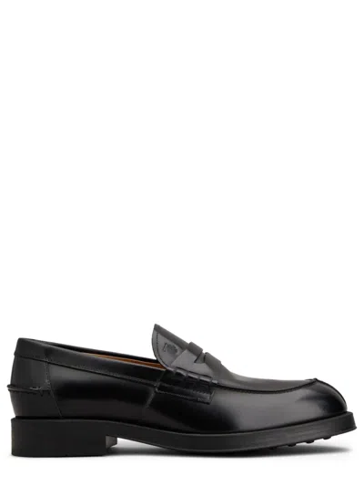 Tod's Black Calfskin Loafers