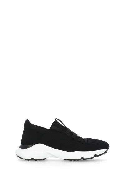 TOD'S TOD'S BLACK FABRIC SNEAKERS