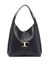 Tod's Black Handbag With Distinctive Logo In Black