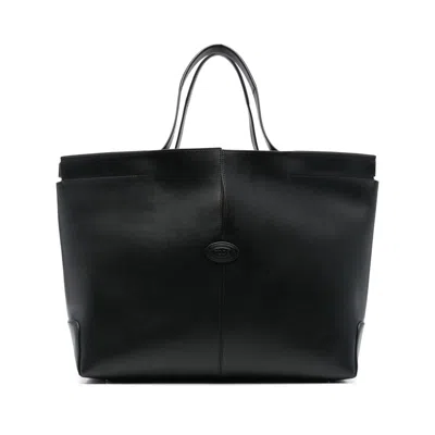 Tod's Black Leathe Di Bag Tote