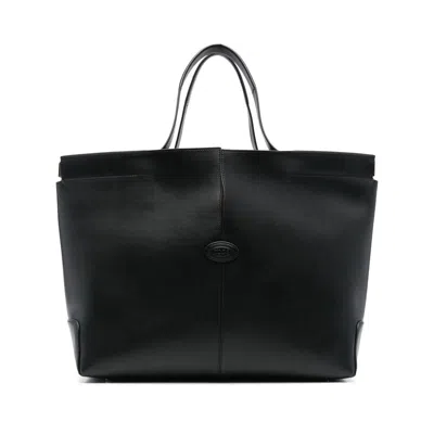 Tod's Black Leathe Di Bag Tote