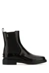 Tod's Black Leather Ankle Boots