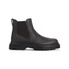 Tod's Chunky Sole Leather Ankle Boots With Elastic Panels In Black