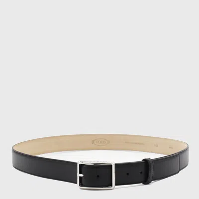 Tod's Black Leather Belt