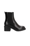Tod's Janeiro Gomma Leather Chelsea Boots In Black