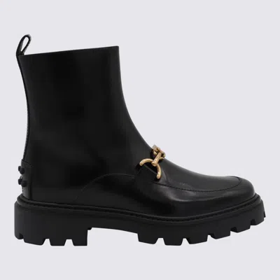Tod's Black Leather Boots