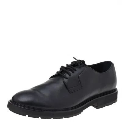 Tod's Black Leather Lace Up Oxfords In Multi