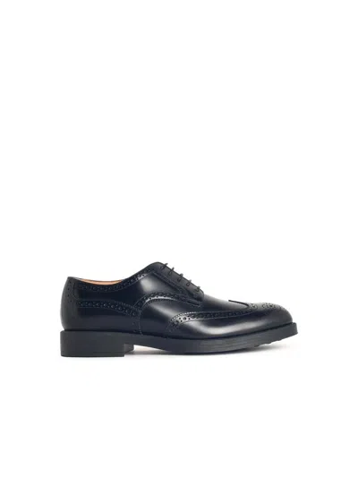 TOD'S TOD'S BLACK LEATHER LACE-UP SHOES