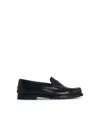 Tod's Black Leather Loafers In Black
