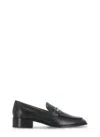 Tod's Black Leather Loafers In Black