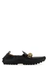 Tod's Leather Loafers Gold-tone Detail In Black