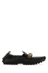 Tod's Leather Loafers Gold-tone Detail In Black