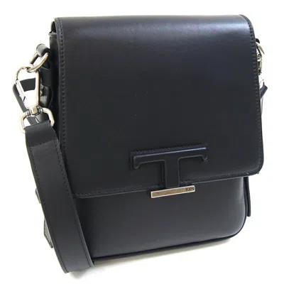 Pre-owned Tod's Black Leather Pochette Shoulder Bag ()