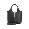 Tod's Black Leather Mini Tote Bag In Black