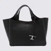 Tod's Black Leather Top Handle Bag In Black